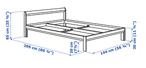 Кровать Ikea Neiden 140 см (2 фото из 2)