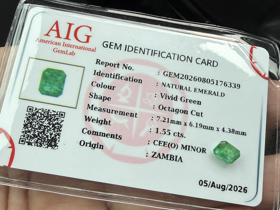Натуральный Smaragt 1.55ct.