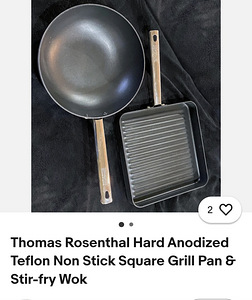 Wok pann, grillpann teflonist (8 foto / 8)