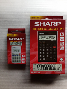 Kalkulaator väike ja suur" Sharp" uus pakendis (1 foto / 1)