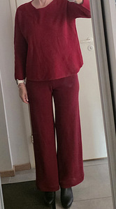 Bordoo värvi soojad püksid (3 foto / 5)