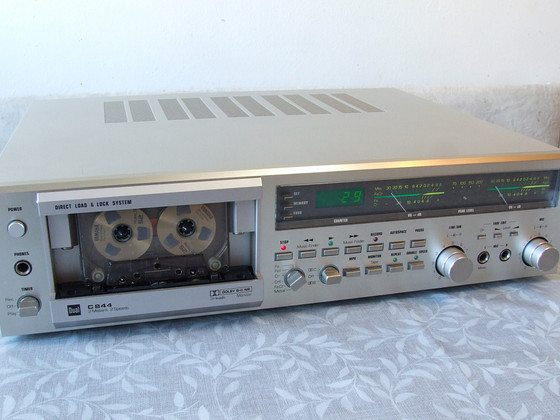 Старошкольная топовая трёхголовочная кассетная дека Dual C844
