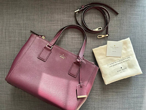 Kate Spade бордовая кожаная сумка Cameron Street Teegan с ве (4 фото из 10)