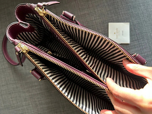 Kate Spade бордовая кожаная сумка Cameron Street Teegan с ве (6 фото из 10)