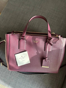 Kate Spade бордовая кожаная сумка Cameron Street Teegan с ве (8 фото из 10)