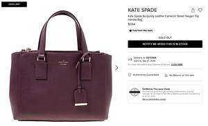 Kate Spade бордовая кожаная сумка Cameron Street Teegan с ве (1 фото из 10)