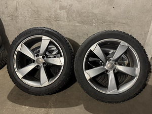18 5x112 диски Audi Rotor + шипованные шины Michelin 255/45 (1 фото из 7)