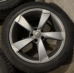 18 5x112 диски Audi Rotor + шипованные шины Michelin 255/45 (3 фото из 7)