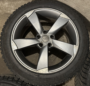 18 5x112 диски Audi Rotor + шипованные шины Michelin 255/45 (5 фото из 7)