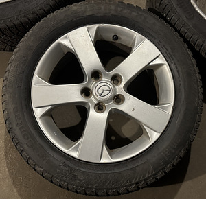 ‘17 5x114.3 оригинальные диски Mazda 6 + шипованные шины 225/55 (3 фото из 7)