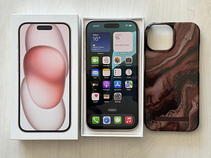Apple iPhone 15 Pink 128GB nagu uus! (6 foto / 9)