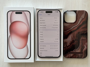 Apple iPhone 15 Pink 128GB nagu uus! (7 foto / 9)