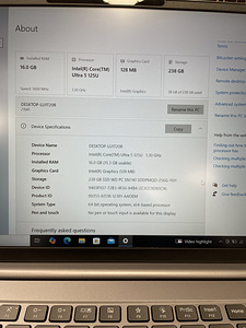 Ноутбук Lenovo 14 G7 ThinkBook Core Ultra 5 / 16 GB / 256 GB (2 фото из 6)