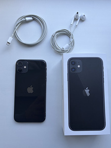 iPhone 11 64GB, must, originaalkarp ja lisad (1 foto / 5)