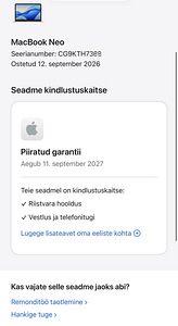 Apple Macbook Neo Blush 8/256GB SWE UUS, garantii 09.2027 (6 foto / 6)