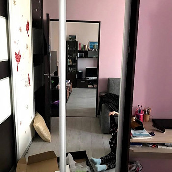 Peegliga lükanduksed siinidega 60x250, 2 tk