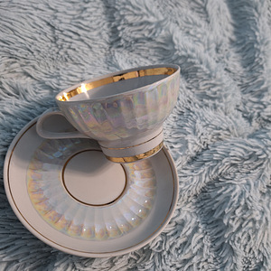 Vintage teekomplekt «Perlamutr» 6 inimesele, NSVL. (1 foto / 3)