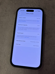 Apple iPhone 16 Pro 128GB Black Titanium - 90% aku (2 foto / 10)