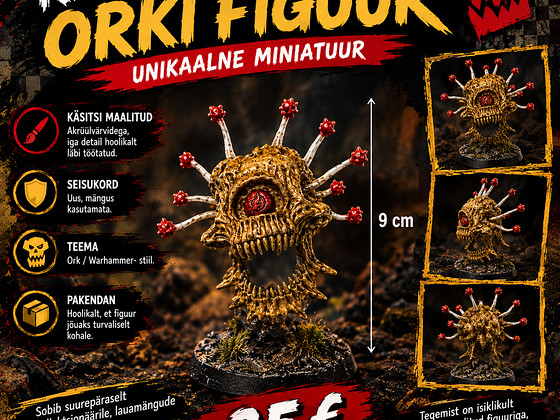 Фигурка в стиле Warhammer, расписанная вручную