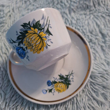 Vintage kohvikomplekt 6 inimesele. Riia portselan (RPR), 1.