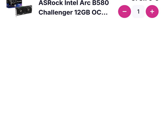 ASRock Intel Arc B580 Challenger 12GB OC новый