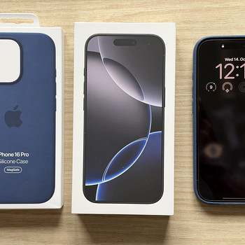 M: Apple iPhone 16 Pro, 128GB, Black Titanium (MYND3ZD/A)