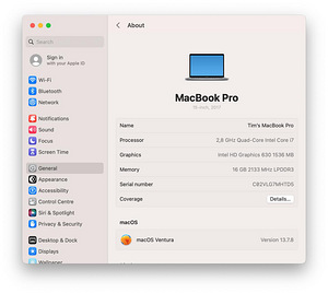 Macbook Pro 2017 (2 фото из 3)