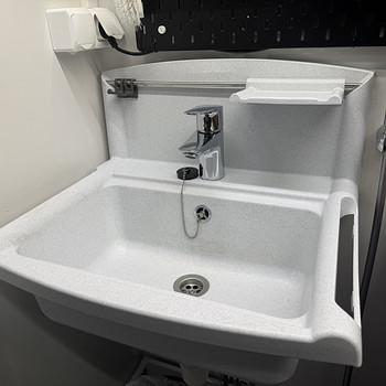 Хозяйственная раковина SAINT 4320 + смеситель Grohe с гигиен