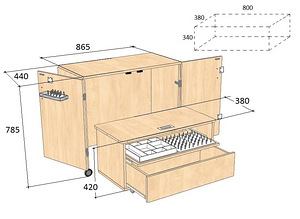 Õmbluslaud/ Sewing table/швейный стол Comfort NEXT (1 фото из 6)