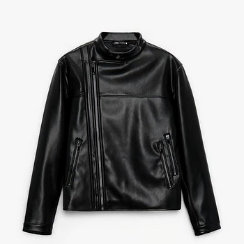 Meeste stiilne meeste nahktagi / bikerjakk ZARA M must jope