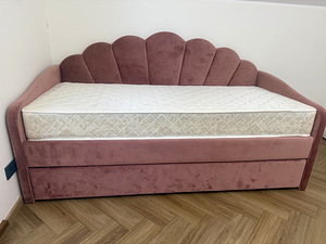 Kaheinimesevoodi Bella Velvet, 90 x 200 cm (1 foto / 3)