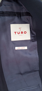 Мужской костюм Turo Tailor - темно-синий, Slim Fit .S:s (4 фото из 9)