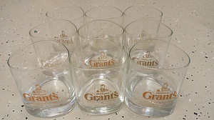 Viski klaasid, viskiklaas, Whiskey klaas, "Grants" 9 tükki (6 foto / 6)
