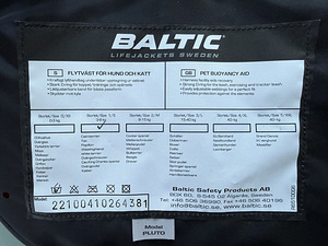 Спасательные жилеты Baltic для собаки (3 фото из 4)