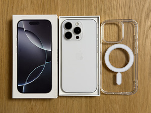 Apple iPhone 16 Pro 256GB White Titanium uueväärne! Aku 92% (1 foto / 7)