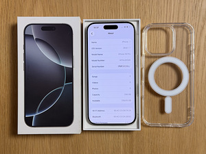 Apple iPhone 16 Pro 256GB White Titanium uueväärne! Aku 92% (7 foto / 7)