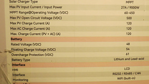 SOLAR HYBRID MPPT CONTROLLER INVERTER ECGSOLAX 6500 W (5 foto / 10)