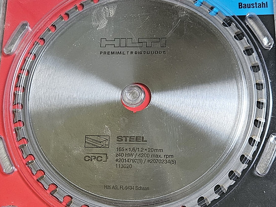 Hilti Диск для циркулярной пилы SCBM MU Steel 165