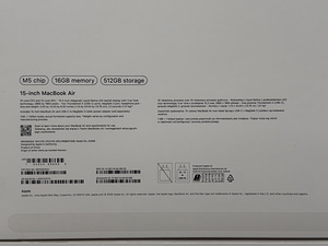 Apple Macbook Air 15 M5 16/512GB SkyBlue новый, гарантия 09. (4 фото из 4)