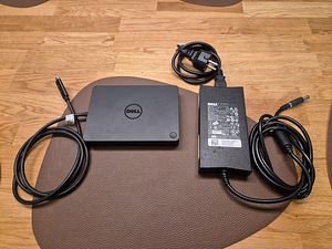 Док-станция Dell WD15 USB-C + зарядное устройство Dell 130W, адаптер (1 фото из 6)