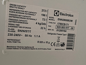 Встраиваемый холодильник Electrolux ENN2800BOW (3 фото из 3)