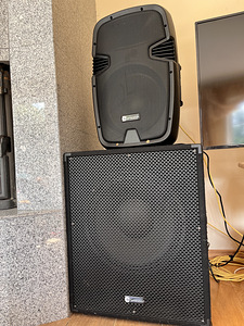 PA kõlarid 2x full range ja 2x subwoofer (1 foto / 2)