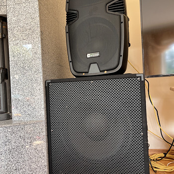 PA kõlarid 2x full range ja 2x subwoofer