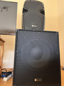 PA kõlarid 2x full range ja 2x subwoofer (2 foto / 2)