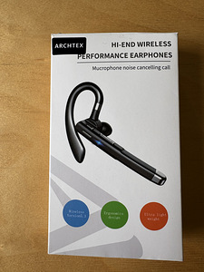 UUS ARCHTEX juhtmevaba Bluetooth-kõrvaklapp/peakomplekt (1 foto / 8)