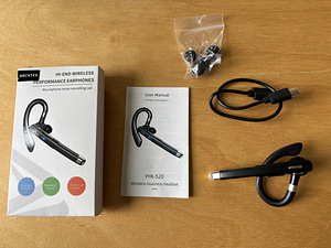 UUS ARCHTEX juhtmevaba Bluetooth-kõrvaklapp/peakomplekt (2 foto / 8)