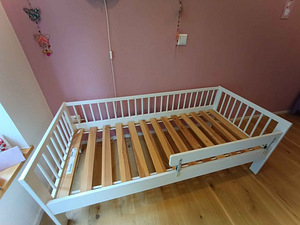 Детская кровать с матрасом - Ikea Gulliver - 70x160 cm (4 фото из 8)