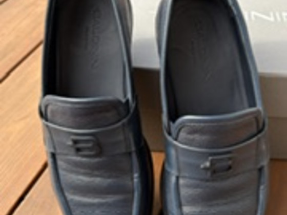 Meeste nahast loaferid Baldinini, tumesinised