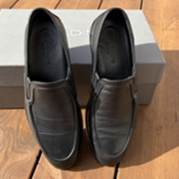 Meeste nahast loaferid Baldinini, mustad