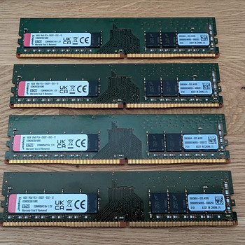 Kingston 64GB (4 X 16GB) PC4-2933Y PC4-23400 DDR4 ECC UDIMM